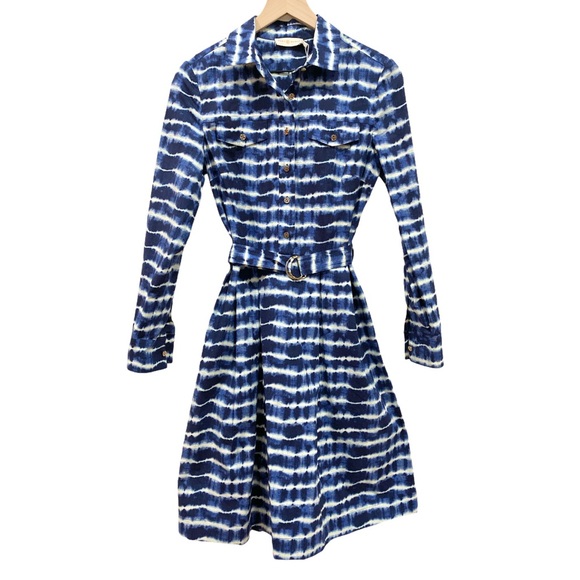♦️SOLD♦️NWT Tory Burch Derrick Tie Dye Shirtdress - Picture 3 of 14